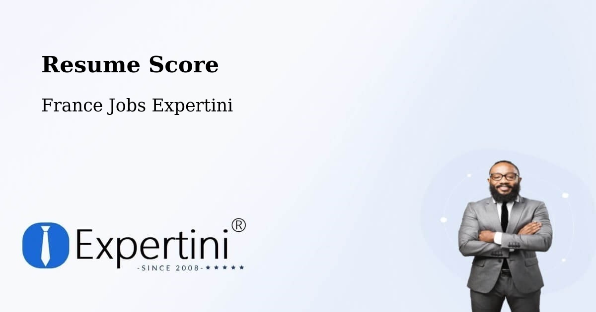 Resume Score & Job Description Match Tool – Deville - France Jobs Expertini